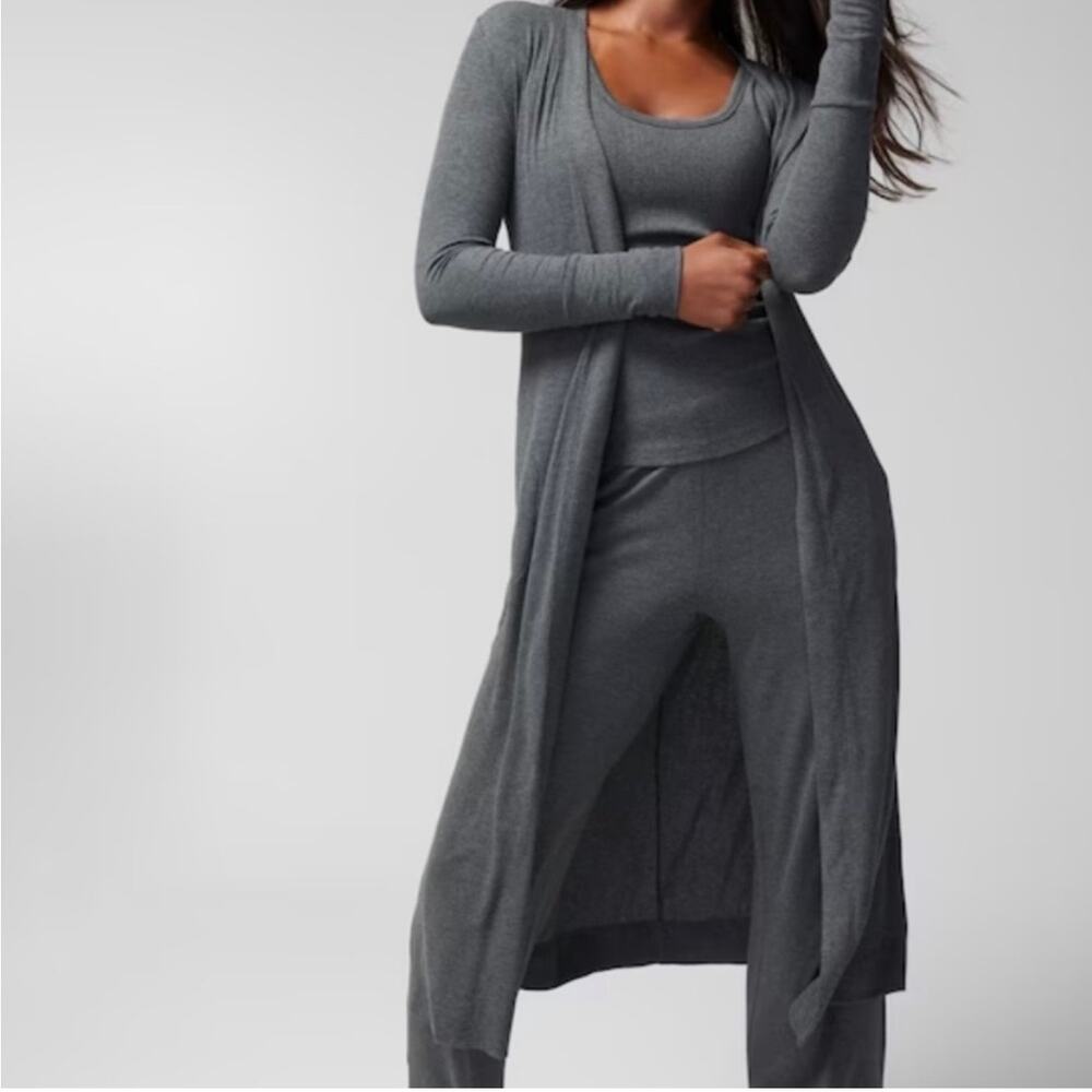Soma | Cool Nights Women's Small Night Watch Olive Ribbed Cardigan